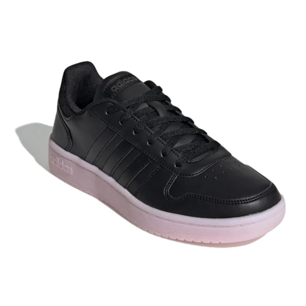 Adidas Neo Hoops 2.0 Black & Pink Sneakers EE7895 Womens Size 7 Athletic Shoes